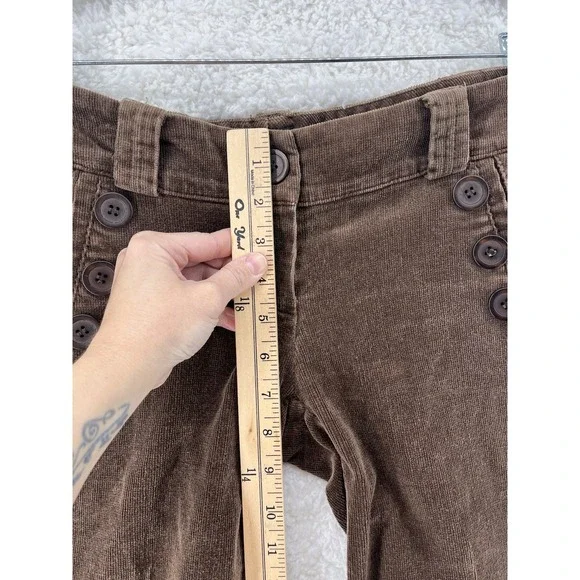 VTG Size Small Wide Leg Crop Capri Corduroy Pants Y2K Skater Grunge - Picture 4 of 7